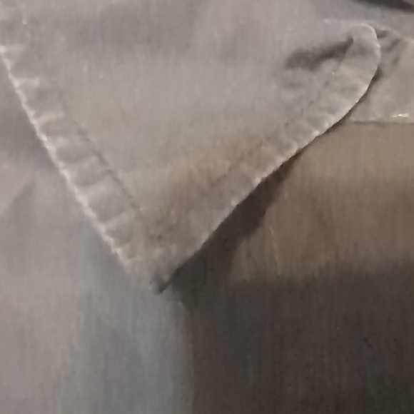 Moda International Black Button Up Shirt Size Medium Petite - Picture 3 of 7